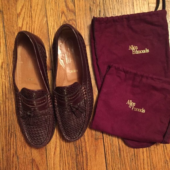 Allen Edmonds Brown woven leather loafers size 9.5 main image 4